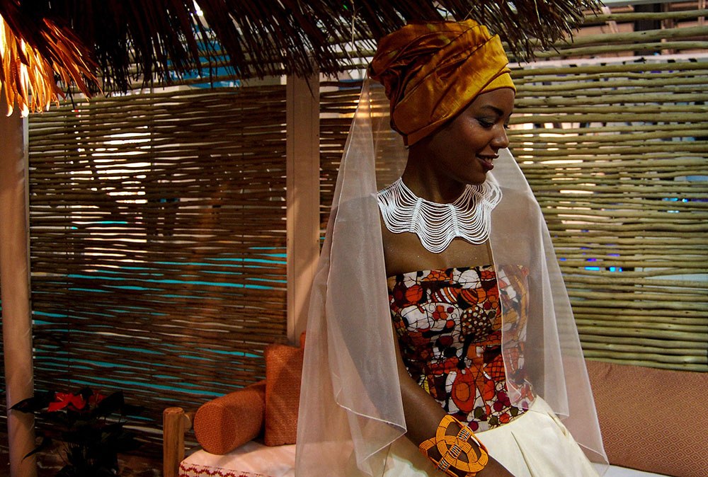 abito da sposa african style colorato
